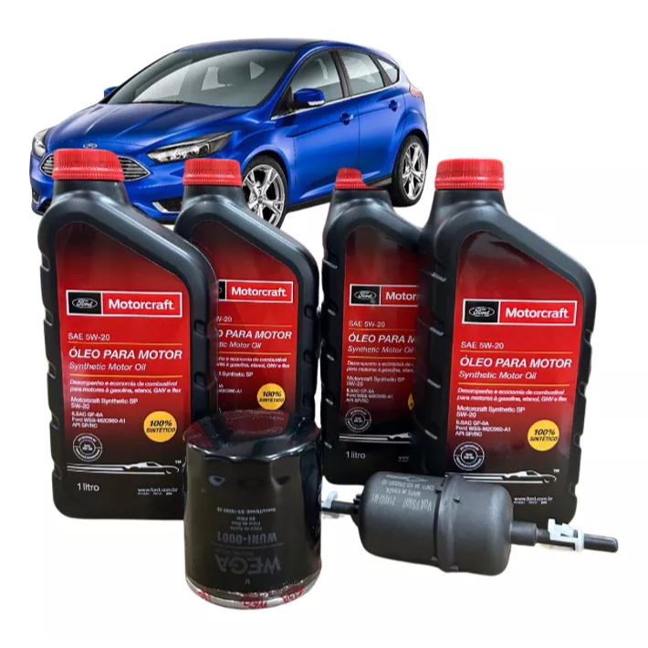 Kit Troca Óleo - 5w20 Motorcraft Focus 1.6 2014 2015 2017 2018