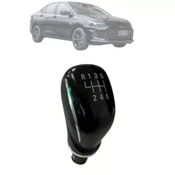 Bola de cambio Manopla Novo ONIX PLUS 20 a 23 – preto aro cromado