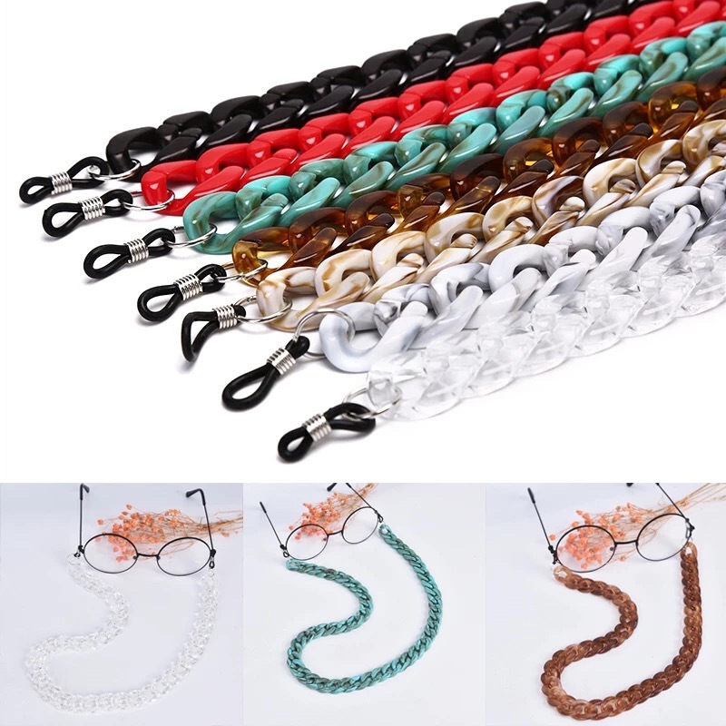 Óculos De Sol Corrente De Suporte De Resina Acrílica Cordão Fashion Eyewear