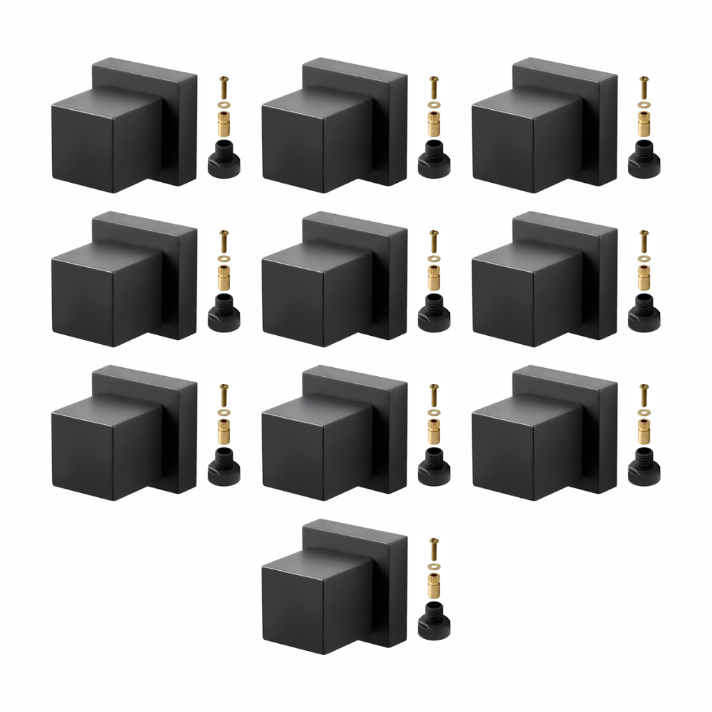 10 Acabamento Registro Quadrado Preto 1/2-3/4+ Adaptador P/ Docol em Oferta na Shopee