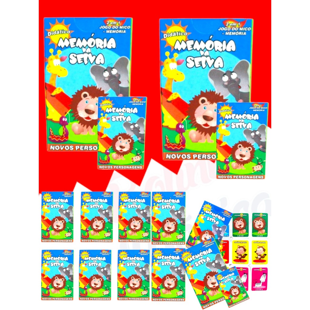 Kit 40 Caixinha De Jogo Memoria Safari Lembracinha Selva Infantil Jogo infantil Festa Prenda Criança em Oferta na Shopee