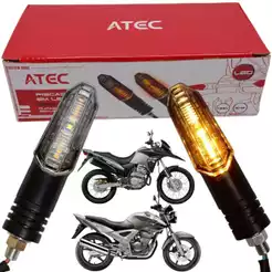 Par Pisca Seta Led Sequencial Cbx Twister 250 Cb 300 Xre 300 Modelo Original Atec