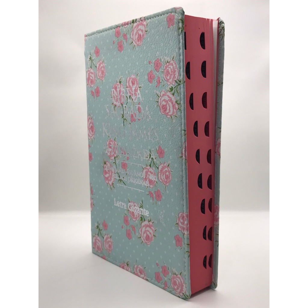 Bíblia Sagrada Letra Gigante King James Capa Flexível Florida Verde em Oferta na Shopee