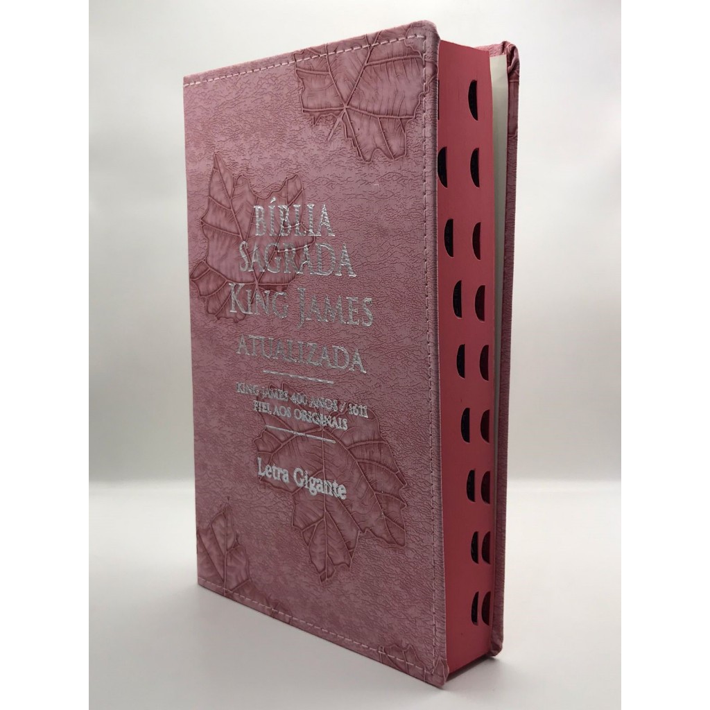 Bíblia Sagrada Letra Gigante King James Capa Flexível Folha Rosa - Books & Magazines