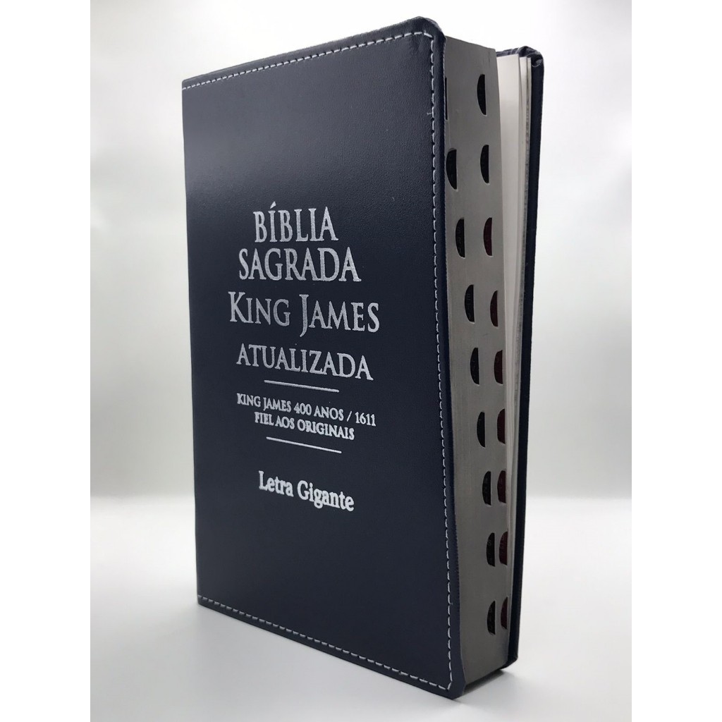 Bíblia Sagrada Letra Gigante King James Capa Flexível Azul
