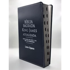 Bíblia Sagrada Letra Gigante King James Capa Flexível Azul
