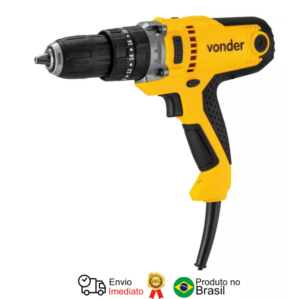 Furadeira e Parafusadeira 1/2' Impacto Fpv 450I 220 V Vonder em Oferta na Shopee