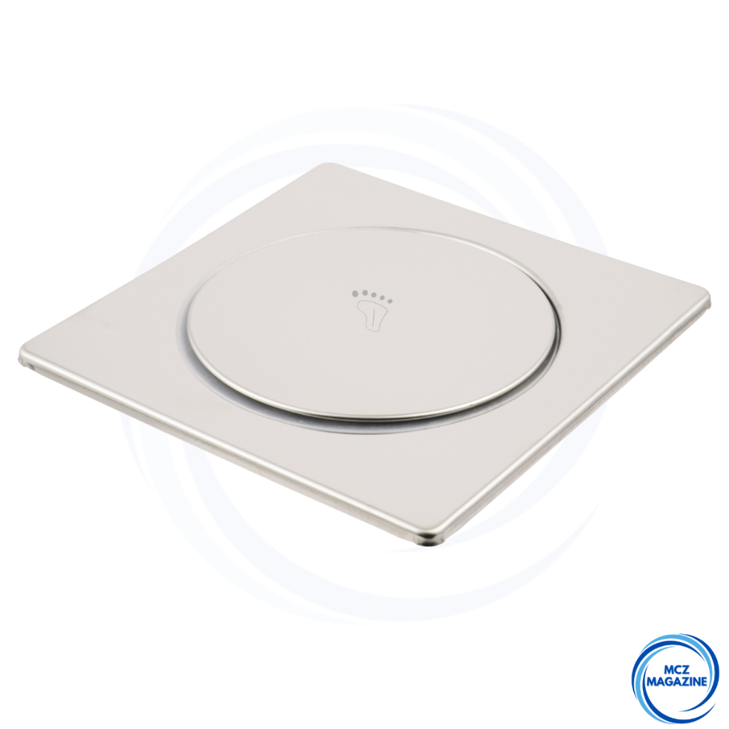 Ralo Inteligente Click 10x10 Cm Inox Banheiro Veda Cheiro Banheiro Lavabo Lavanderia