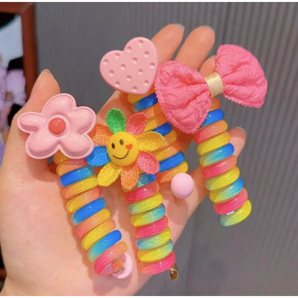 Laços de cabelo com cabo telefônico/feixes de cabelo trançados e cordas de cabelo