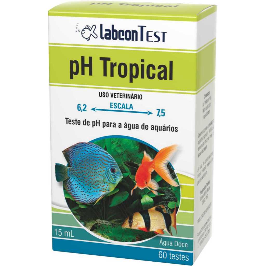Labcon Test pH Tropical 15 ml ou 100 ml - Teste Agua Peixes em Oferta na Shopee