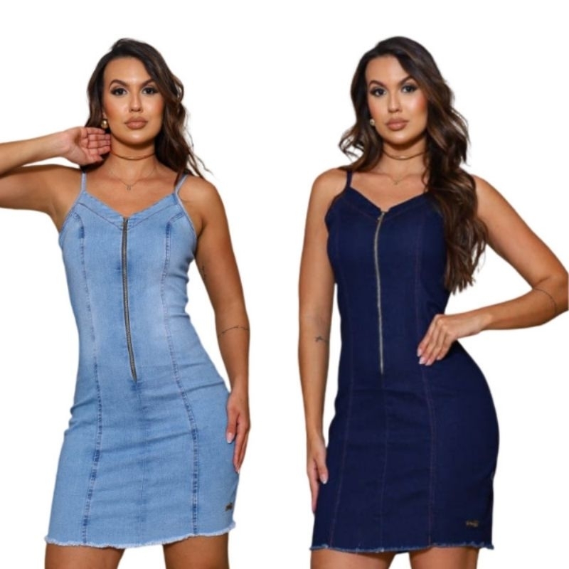 vestido jeans tubinho, vestido feminino, vestido de alcinhas no jeans, vestido justo, vestido colado