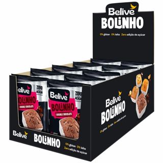 Kit com 10 Bolinho Double Chocolate Zero Açucar/lactose 40g - Belive (Display) em Oferta na Shopee