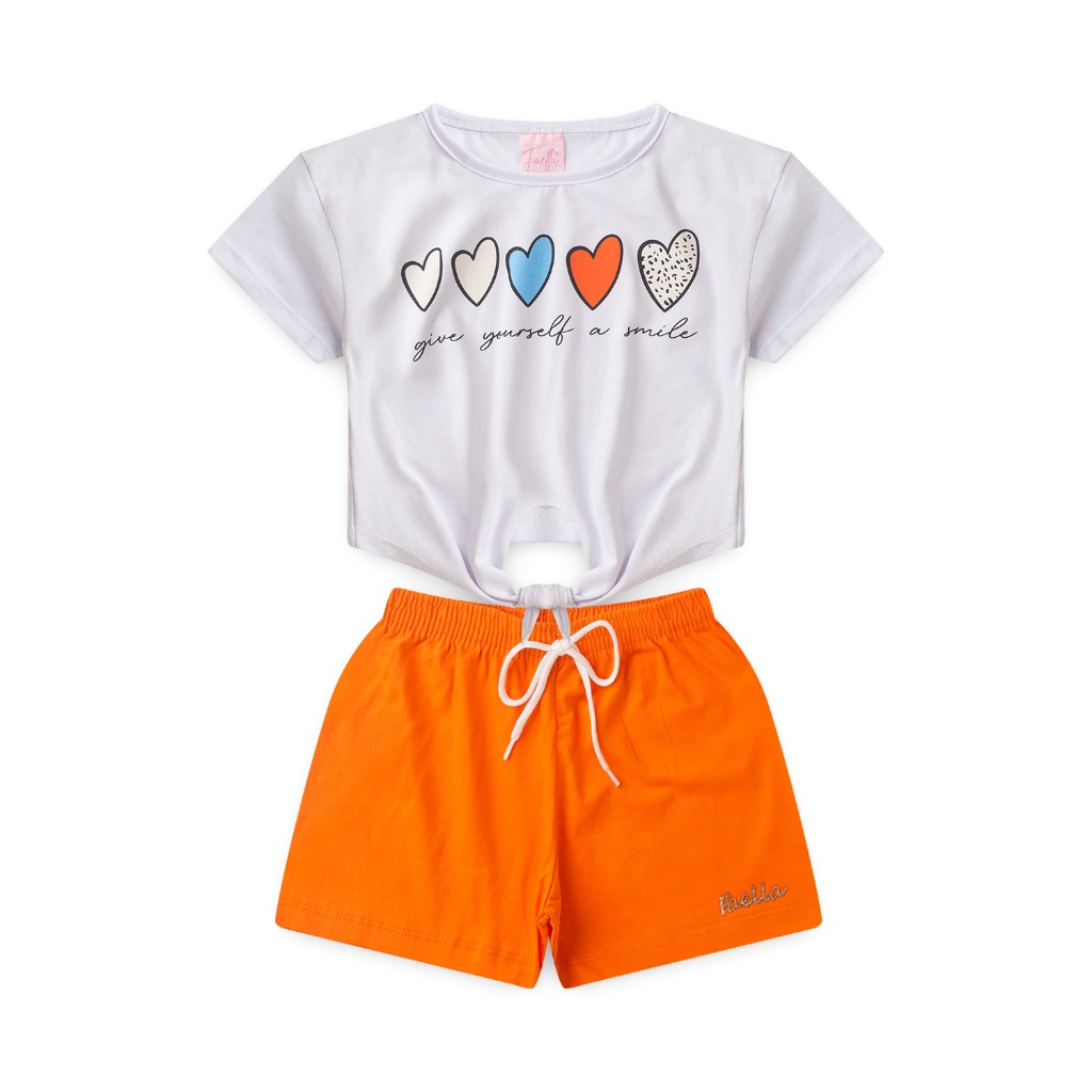 Conjunto Infantil Menina Verão 2 ao 14  - PRONTA ENTREGA em Oferta na Shopee