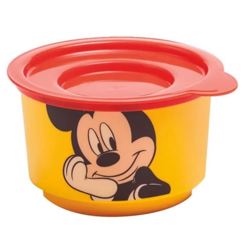 Pote Decorado e Colorido Empilhavel 300ml em Material Plástico da Avon Personagem Mickey Mouse Disney Desenho Animado