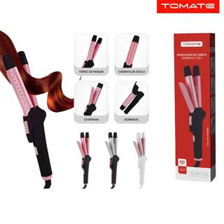 Modelador De Cachos E Chapinha 2 Em 1 Mini Alisador Profissional Bivolt Tomate MSE-3000 em Oferta na Shopee