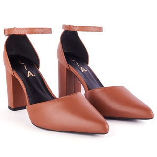 Scarpin Feminino Conforto Moderno Salto Grosso Bloco Médio 9cm Confortável em Oferta na Shopee