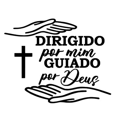 Adesivo Dirigido Por Mim Guiado Por Deus Para Carro Caminhao Automovel em Oferta na Shopee