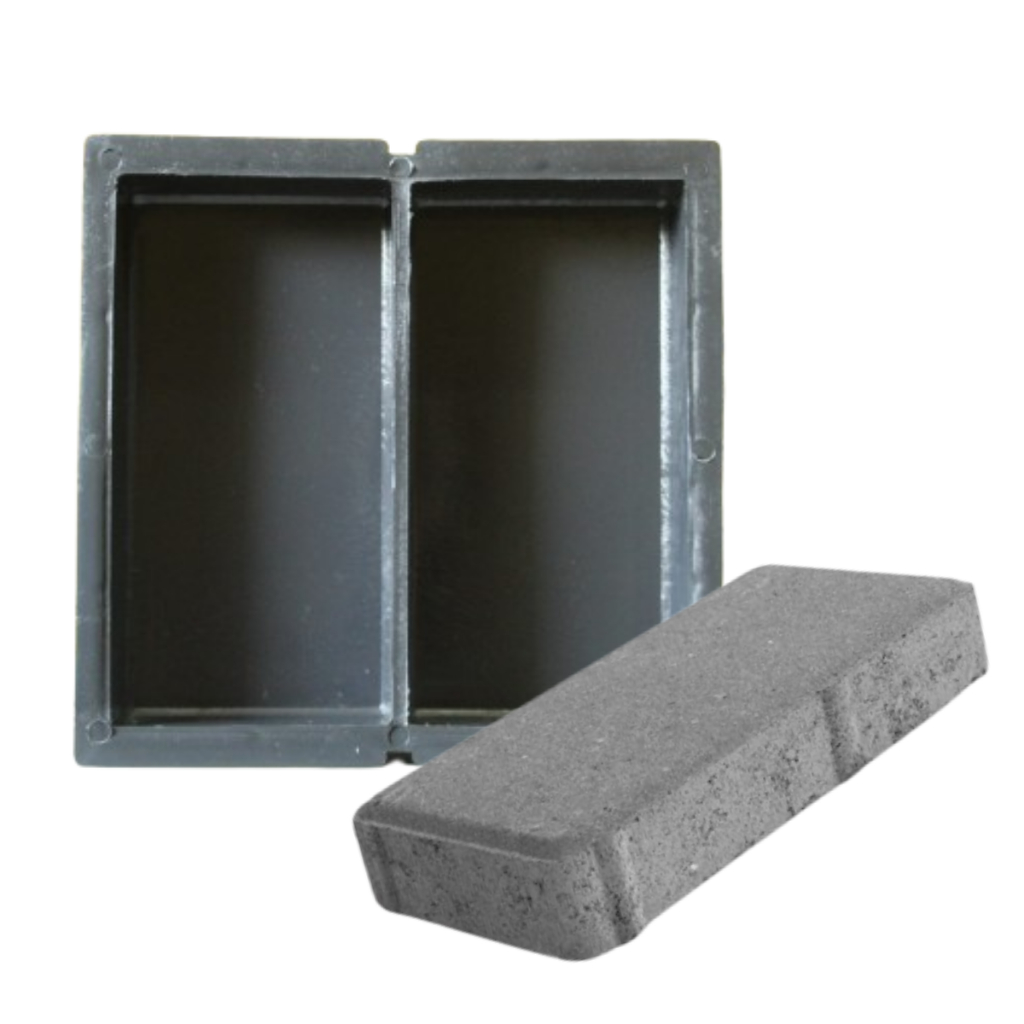 Forma Dupla Para Bloquete Piso Calçada 20x10x4 Lajota Concreto Cimentado
