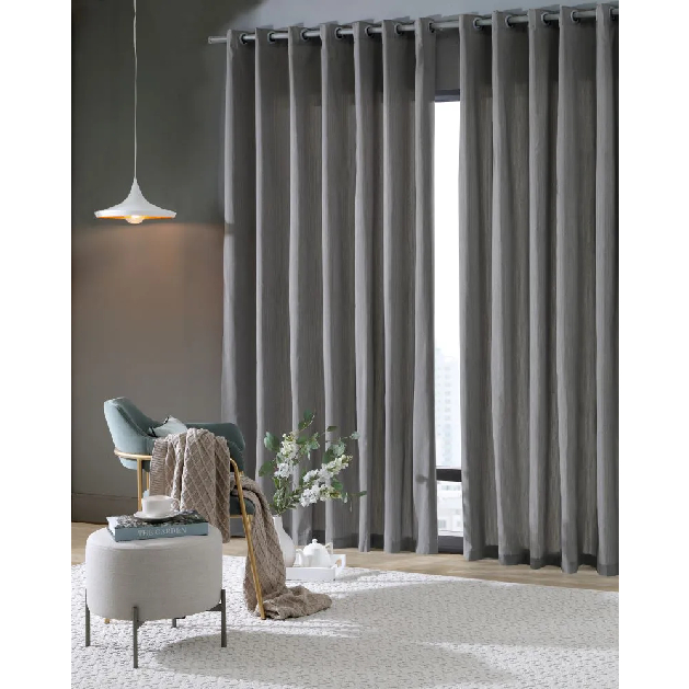 Cortina Rustica Pantex 4,20m x 2,50m Indicado para varão de 2,00m até 2,50m de largura  - Bella Janela