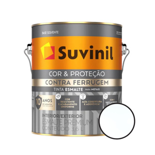Tinta Esmalte Contra Ferrugem Branco 3 Em 1 Para Metais 3,6l Suvinil em Oferta na Shopee