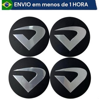 Jogo 4 Emblema Logo Adesivo Roda Volcano 58mm em Oferta na Shopee