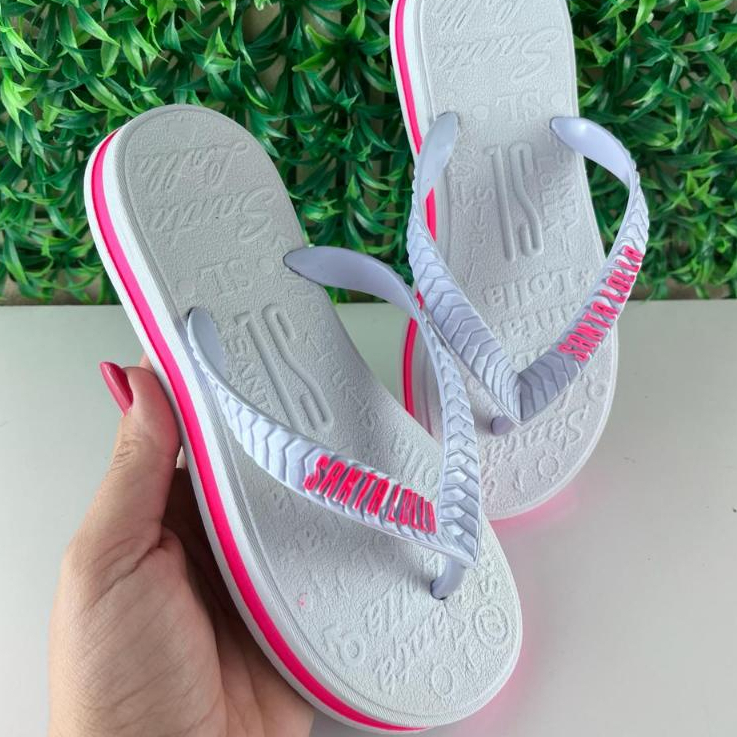 Chinelo Santa Lolla Chinelos Com Salto Anabela Sandália Santa