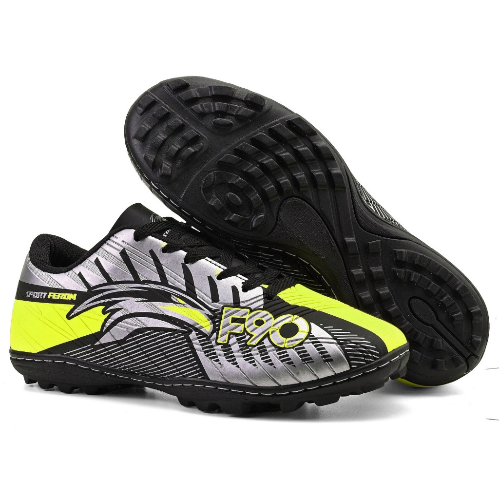 chuteira de society original f90 colada e costurada futebol envio imediato.