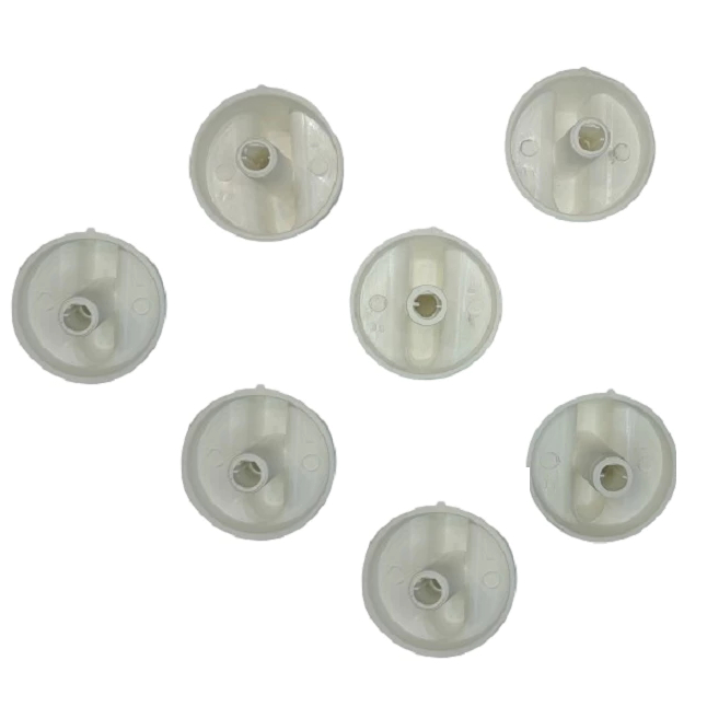 Botão Manípulo para Fogão Atlas Mônaco/Tropical Glass/Coliseum (jg c/7PCS) Branco 6 bocas + forno Rosa Maria