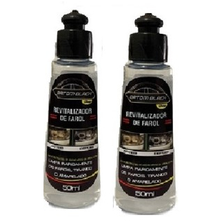 Kit 2 Revitalizadores de Farol / Desmarelador - Batom Black Não Precisa Lixar nem Polir