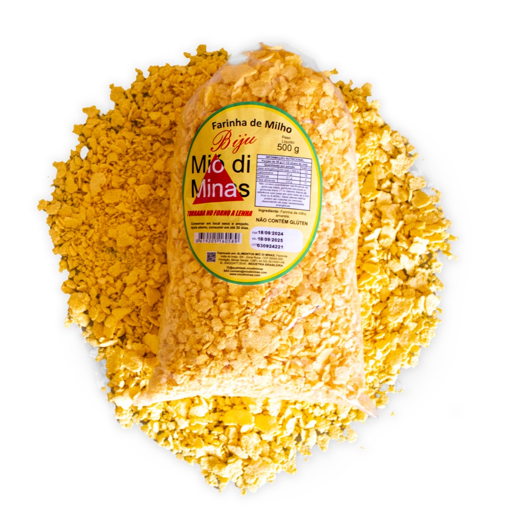 Farinha de Milho Artesanal Torrada 500g Tradicional ENVIO IMEDIATO