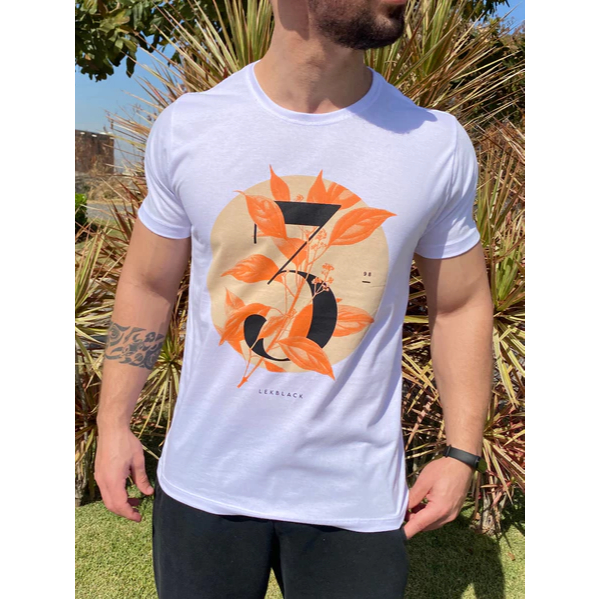 Camiseta Masculina Branca Estampada em Algodão Premium - Blusa Unissex