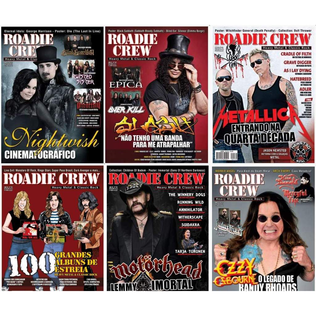 Revista Roadie Crew - Diversas Edições