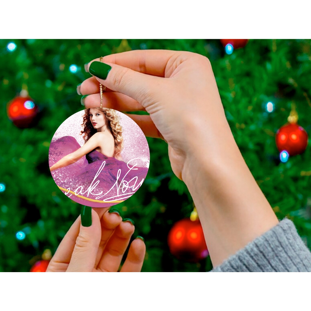 Enfeite de Natal Taylor Swift Speak Now Album Merry Christmas Ornamento Festas