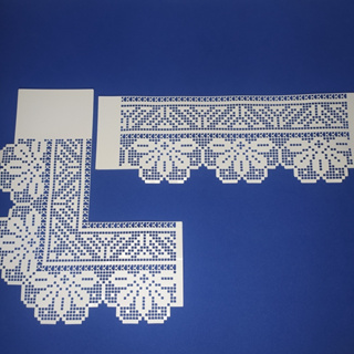 Stencil para Pintura Canto e Extensão Rendado 10x30cm/20x25cm em Oferta na Shopee