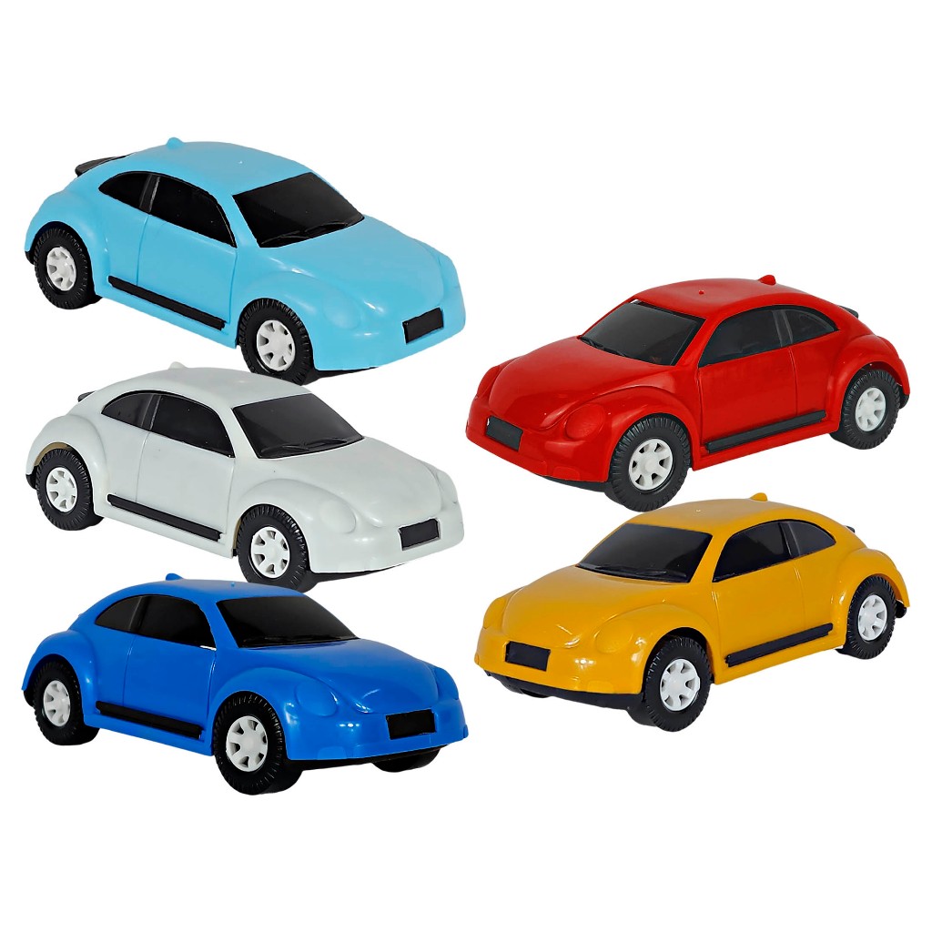 Carro De Briquendo Plástico Hatch Passeio Miniatura 14Cm - Carrinho Diversas Cores Kits