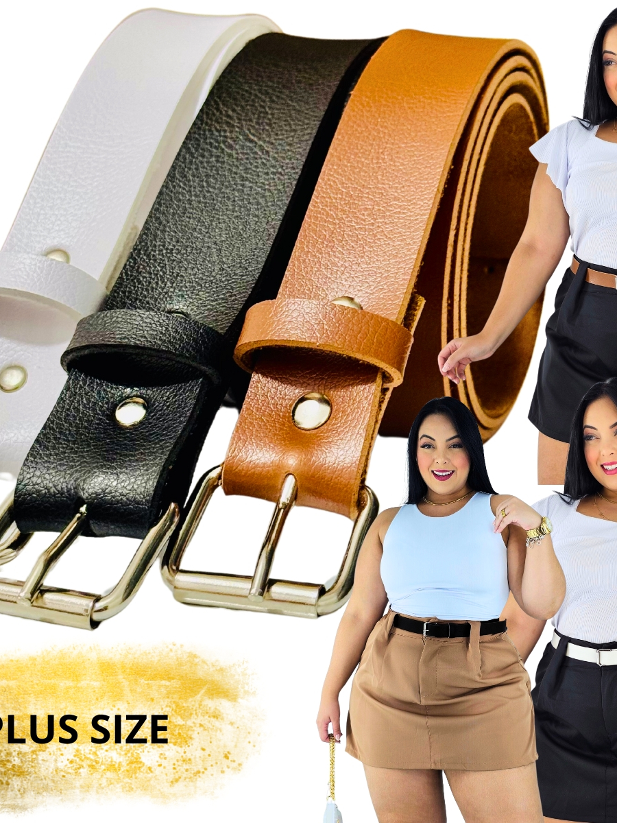 Cinto feminino de couro plus size feminina social tendencia moda blogueira em Oferta na Shopee
