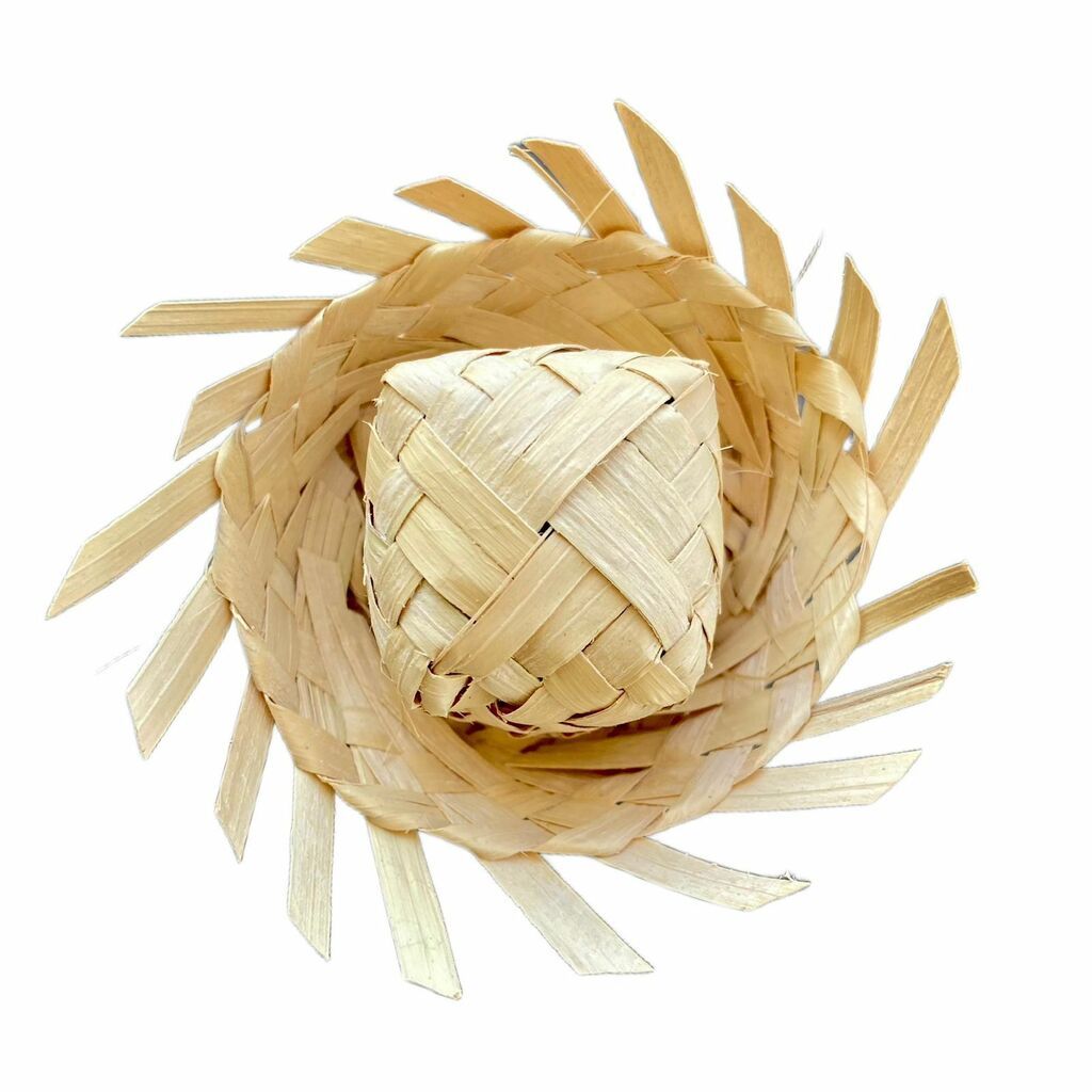 20 Chapeuzinho Junino para Artesanato Decoração Aniversário Festa Junina Mini Chapéu Palha Caipira