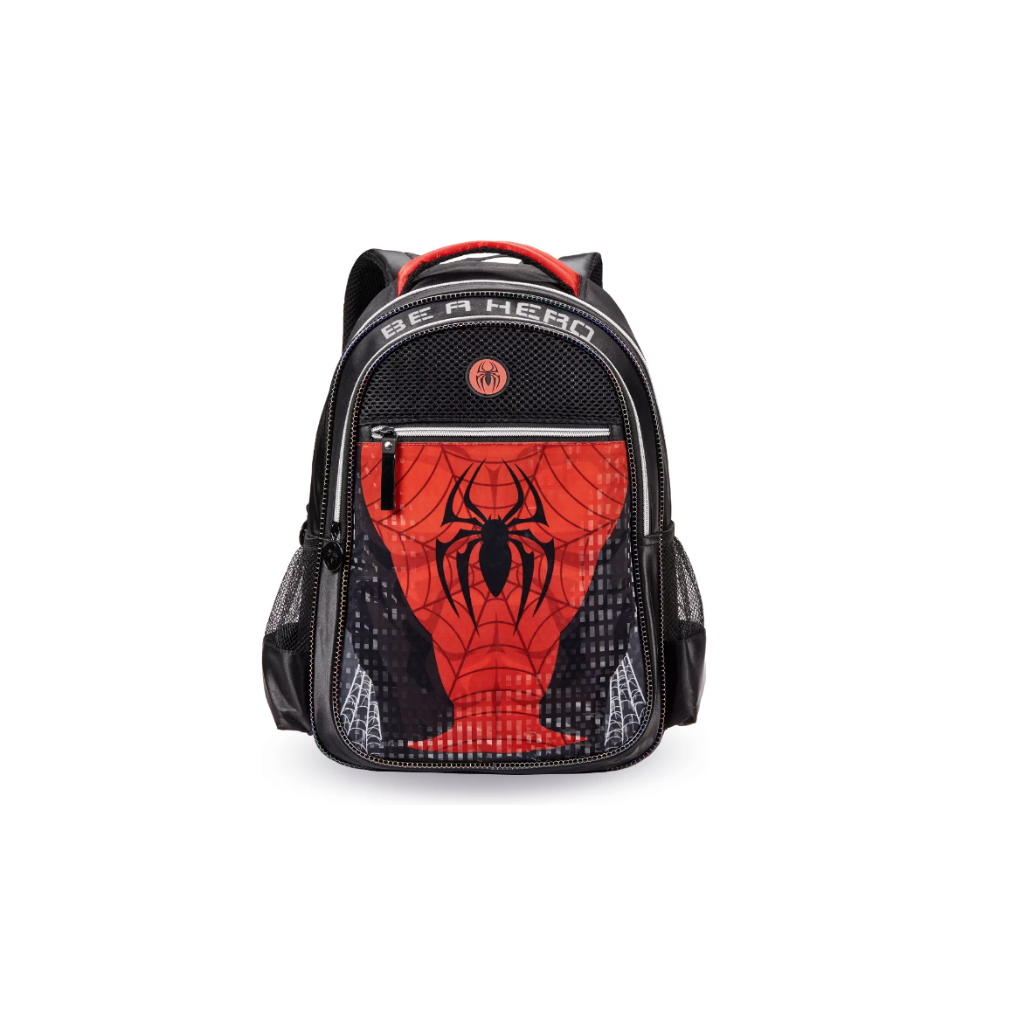 Mochila Spider Men Costas Infantil Grande Escolar Menino