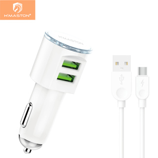 H'Maston S15 CARREGADOR VEICULAR 2 ENTRADAS USB FONTE TURBO 4.1A V8 IPHONE/IOS（LIGHTING）TIPO-C em Oferta na Shopee