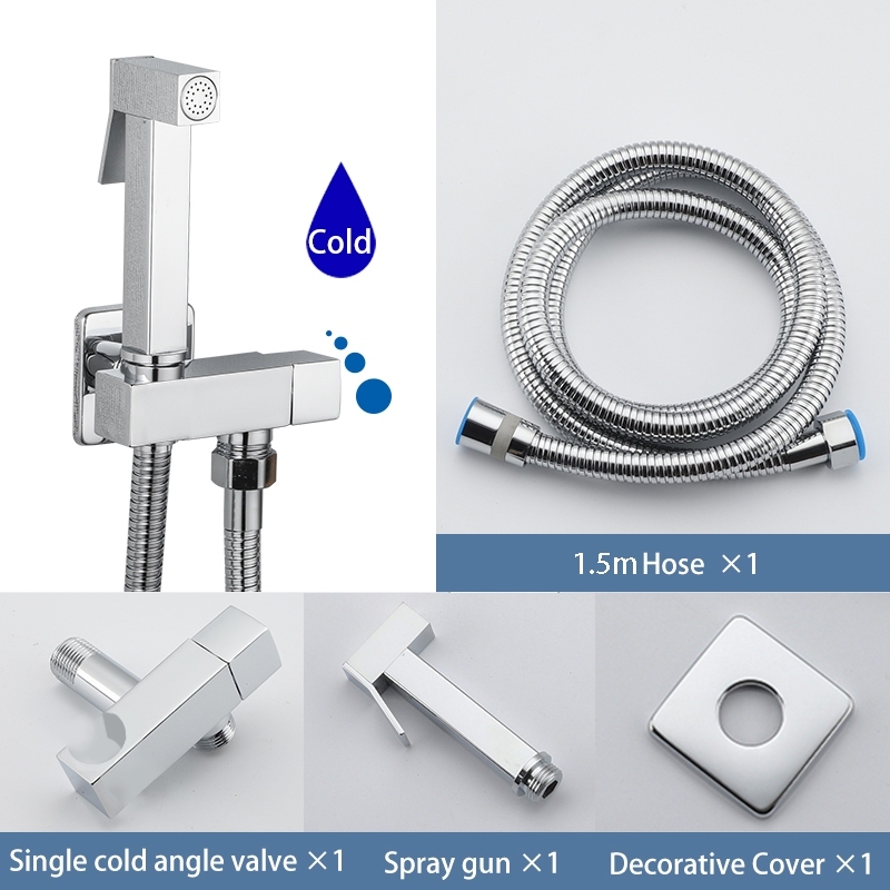 Ducha Higiênica De Banheiro Luxo Gatilho Quadrada Metal Yesop em Oferta na Shopee