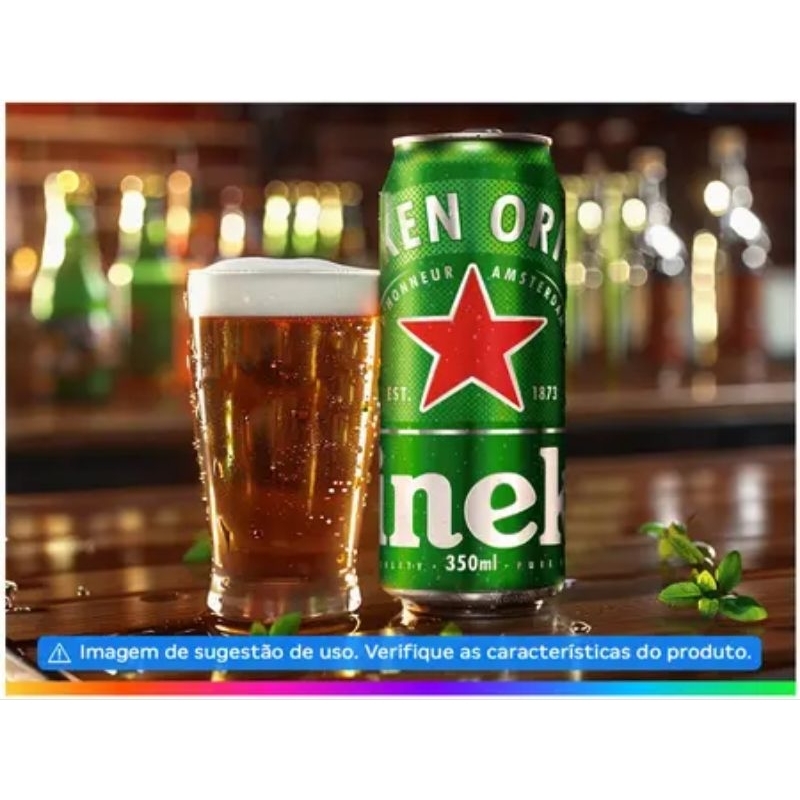 Cerveja Heineken Lata 350ml 12 Unidades