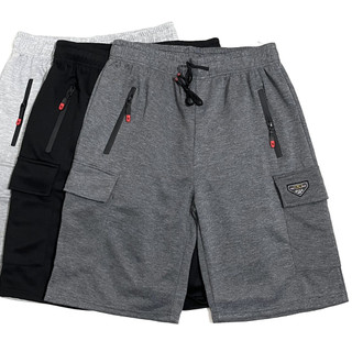 Bermuda Moletom Cargo Masculina Tem 5 Bolsos Na Frente Lateral e Verso Confortável Para Casual  H-110 H-731 P2606
