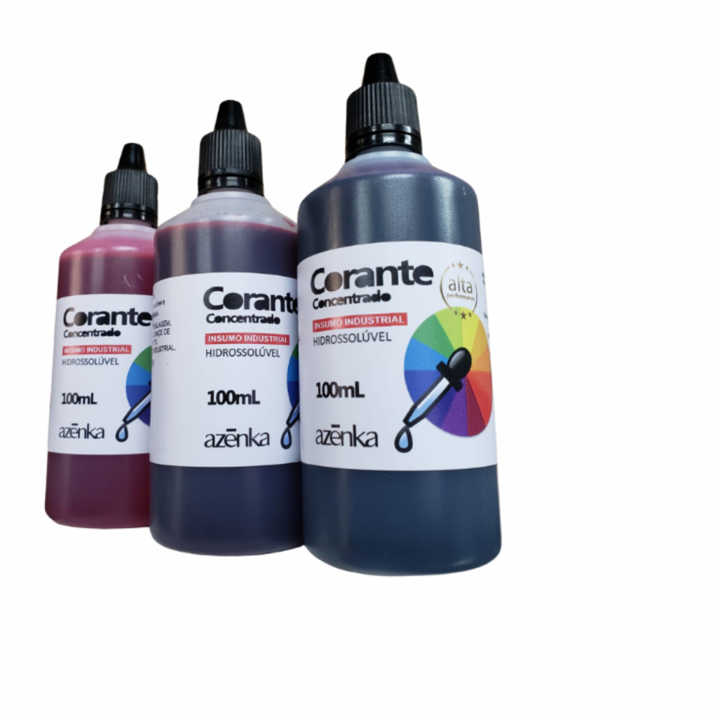 Corante Líquido Premium Hidrossolúvel para usar em  sabonetes, cosméticos, perfumaria, aromatizantes, lembrancinhas.