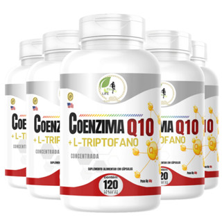 KIT C/5 Un Coenzima Q10 Ubiquinona 500mg 600 Cápsulas Fits Life em Oferta na Shopee