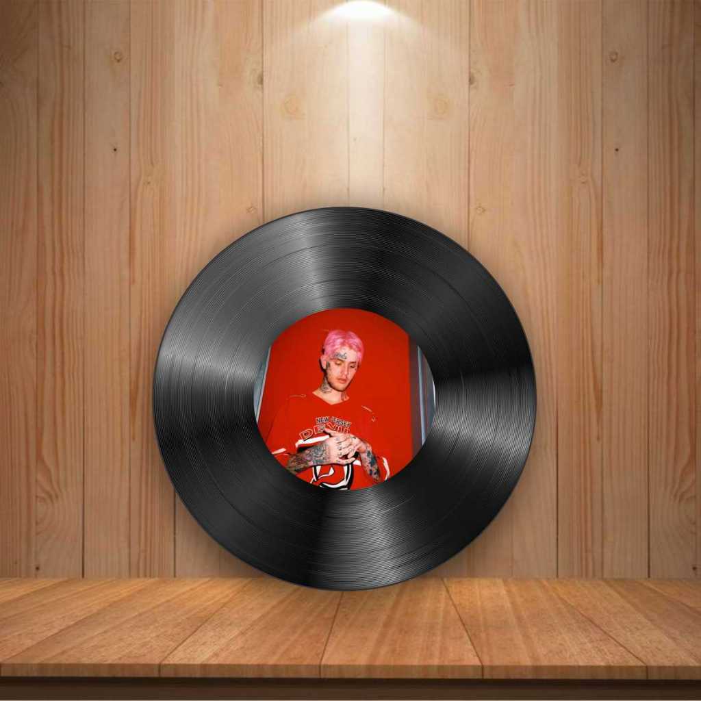 Quadro Decorativo Disco Vinil Lil Peep Hellboy 2016