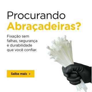 Kit 500pçs Abraçadeira Nylon 3,5x150mm Branca Enforca Gato Lingua de Sogra hellerman em Oferta na Shopee