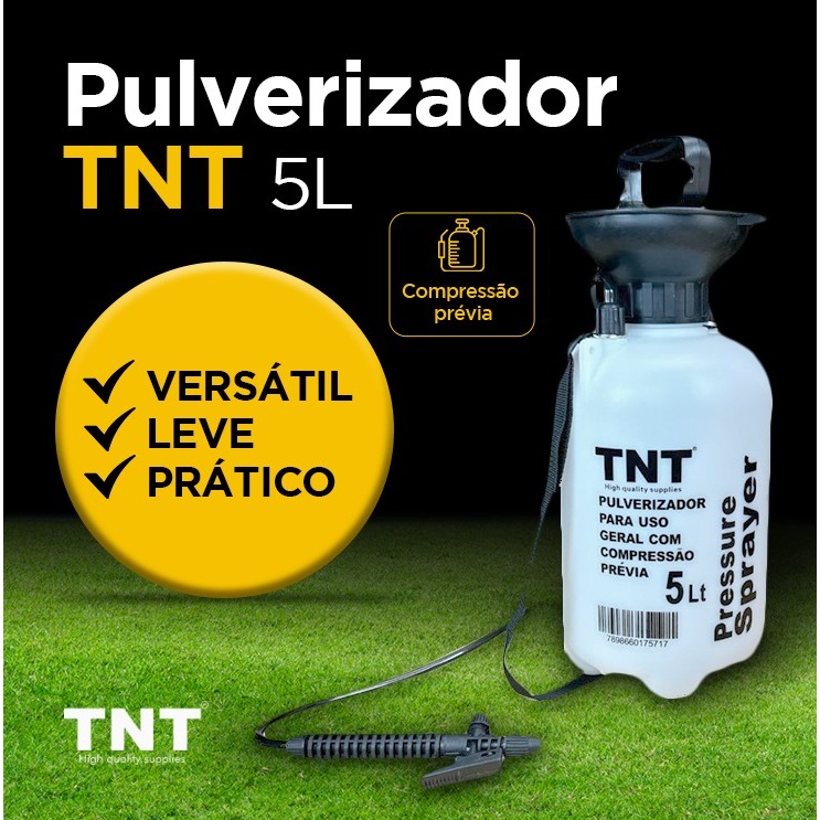 Pulverizador Agricola Lateral Manual 5 Litros Borrifador Bomba 05l compressão previa em Oferta na Shopee