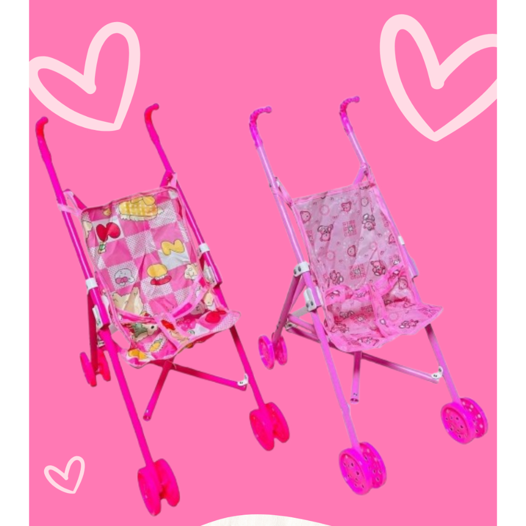 Carrinho De Boneca Dobrável Menina Brinquedo