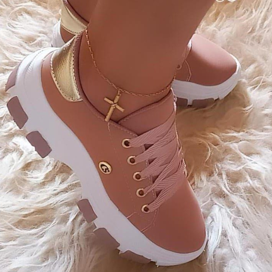 Tênis Casual Plataforma Feminino Confortável Promoção Envio Imediato