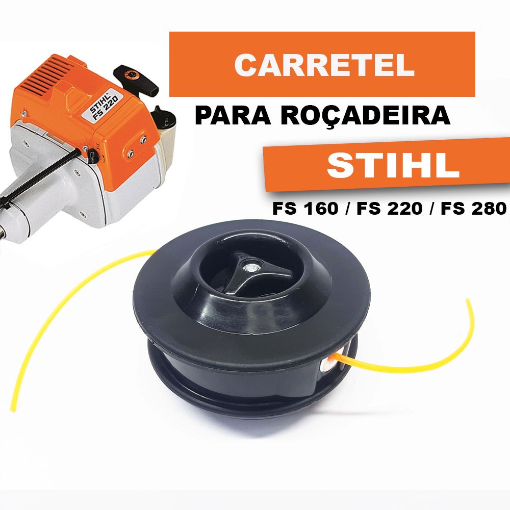 Carretel Fio De Nylon Para Roçadeira Sthil Fs 160/ 220/ 280 perfil baixo